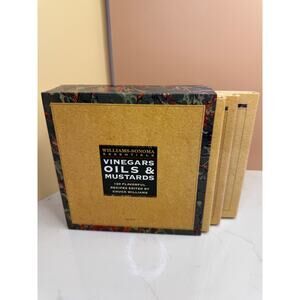 1994 Williams-Sonoma Essentials Vinegars, Oils & Mustards 120 Recipes 3 Books